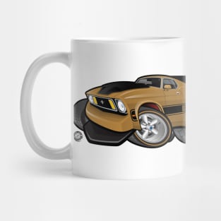 Mach 1 Gold with Black Stripe Mug